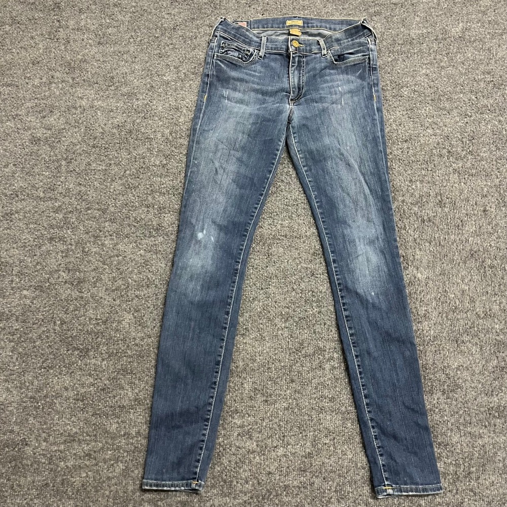 True Religion Jeans Womens Size 27 Blue Halle Super Skinny Mid Rise Made in USA